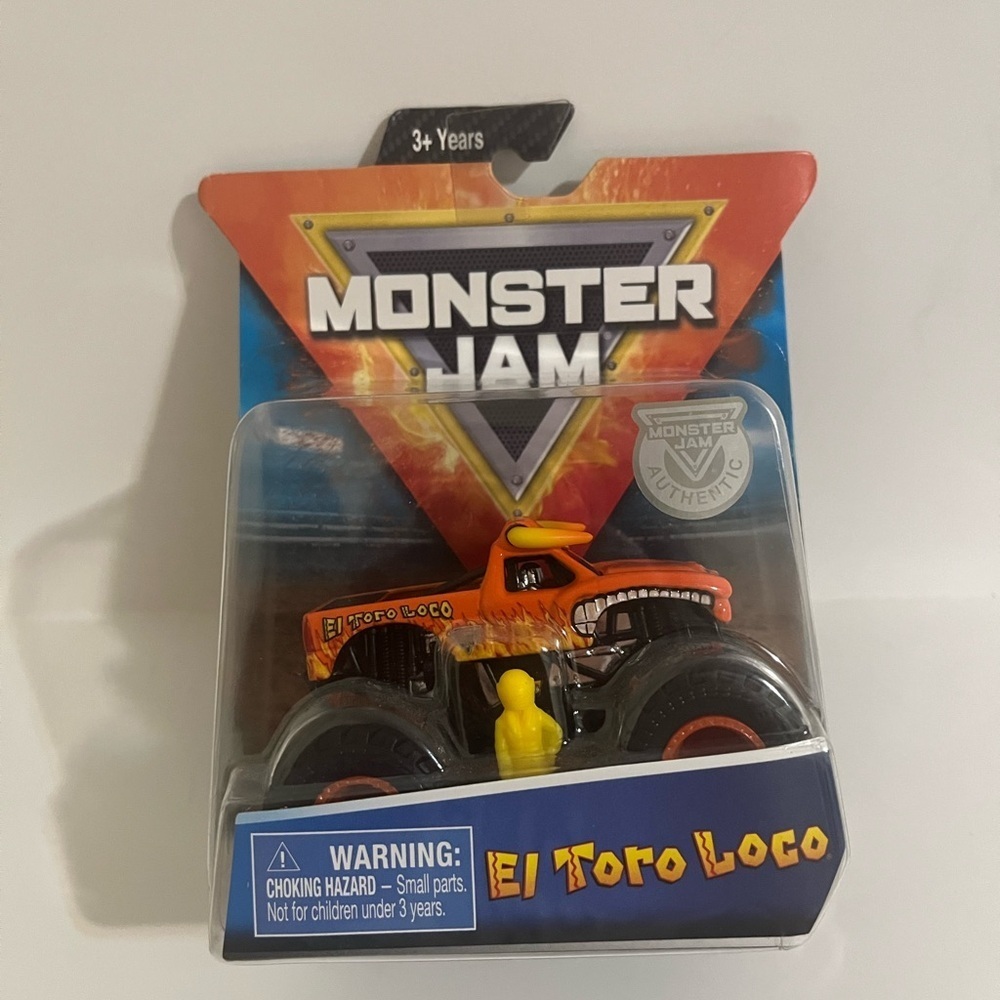 Monster Jam El Toro Orange Truck with Authenticity Seal